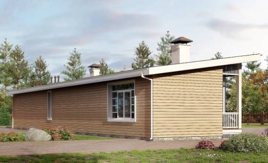110-004-Л Проект бани из кирпича Прохладный | Проекты одноэтажных домов от House Expert