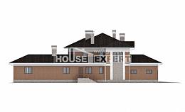 520-002-Л Проект трехэтажного дома, гараж, просторный коттедж из блока Нальчик, House Expert
