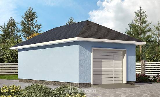 040-001-Л Проект гаража из газобетона Нальчик | Проекты домов от House Expert