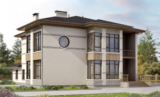 345-001-П Проект двухэтажного дома, классический домик из поризованных блоков Прохладный | Проекты домов от House Expert