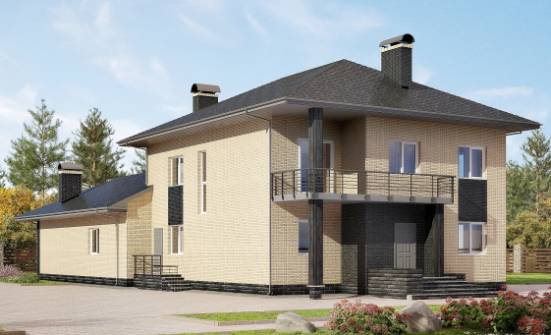 305-003-Л Проект двухэтажного дома, большой дом из твинблока Нальчик | Проекты домов от House Expert