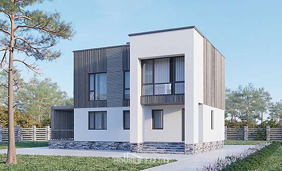150-017-П Проект двухэтажного дома, уютный загородный дом из пеноблока Нальчик | Проекты домов от House Expert
