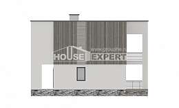 150-017-П Проект двухэтажного дома, компактный домик из газосиликатных блоков Прохладный, House Expert