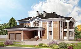 520-002-Л Проект трехэтажного дома, гараж, современный дом из бризолита Прохладный, House Expert