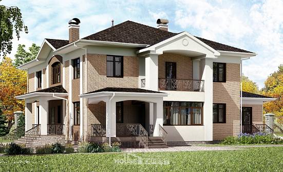 520-001-П Проект трехэтажного дома, просторный загородный дом из арболита Нальчик | Проекты домов от House Expert