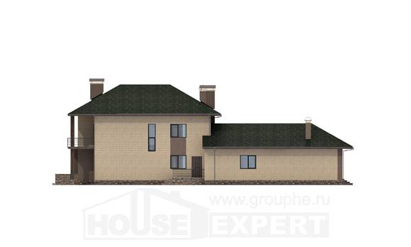 305-003-П Проект двухэтажного дома, уютный домик из газобетона Прохладный, House Expert